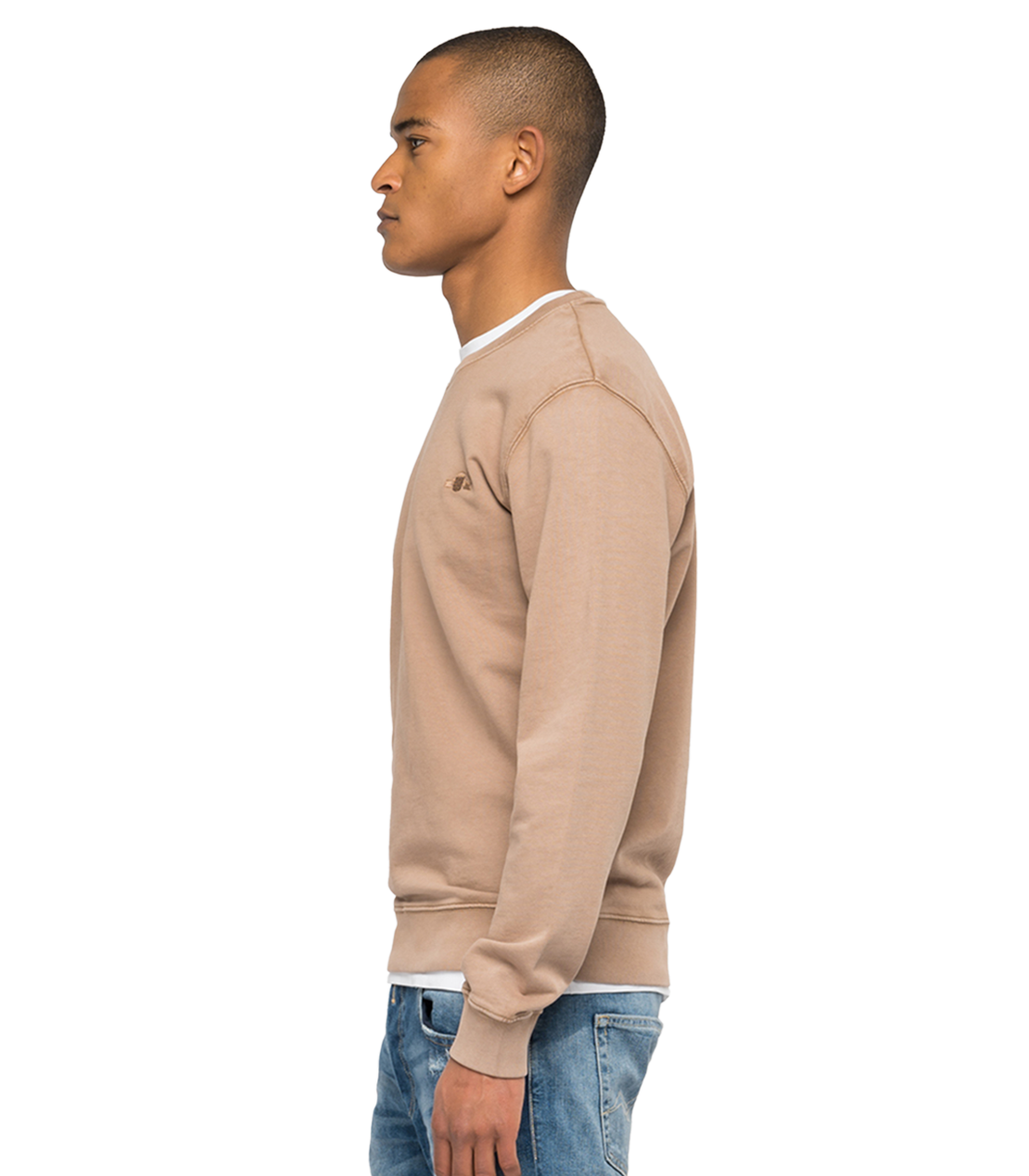 ガーメントダイ オーガニックコットンスウェットシャツ 詳細画像 マッド 3